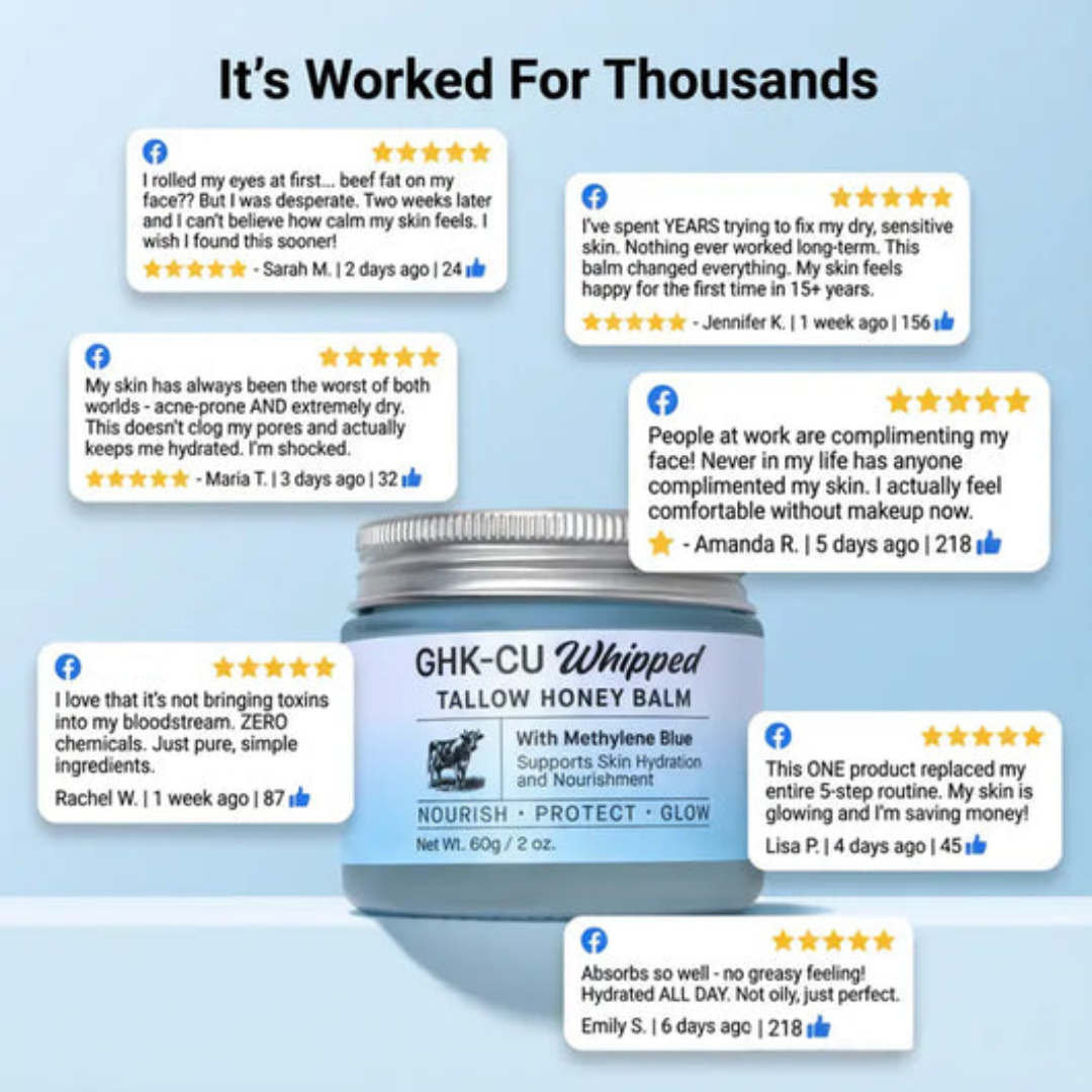GHK-CU Whipped Tallow Honey Balm